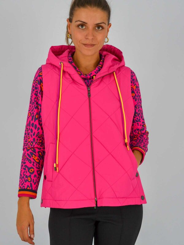Chaleco fucsia sin mangas acolchado - LUIS CIVIT