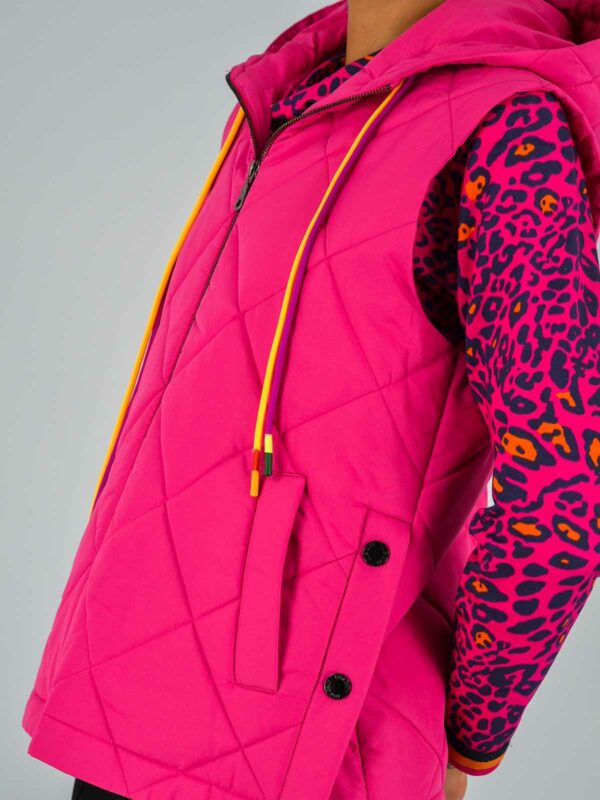 Chaleco fucsia sin mangas acolchado - LUIS CIVIT - Imagen 2