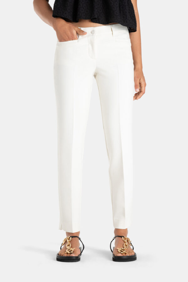 Pantalón tobillero beige de punto Summer RENIRA  - CAMBIO
