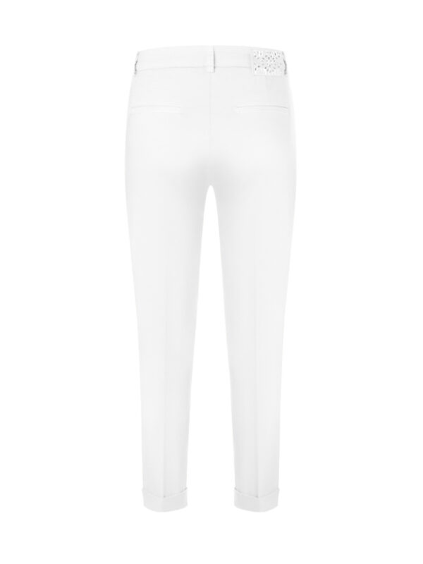 Pantalón tobillero algodón blanco STELLA - CAMBIO - Imagen 2