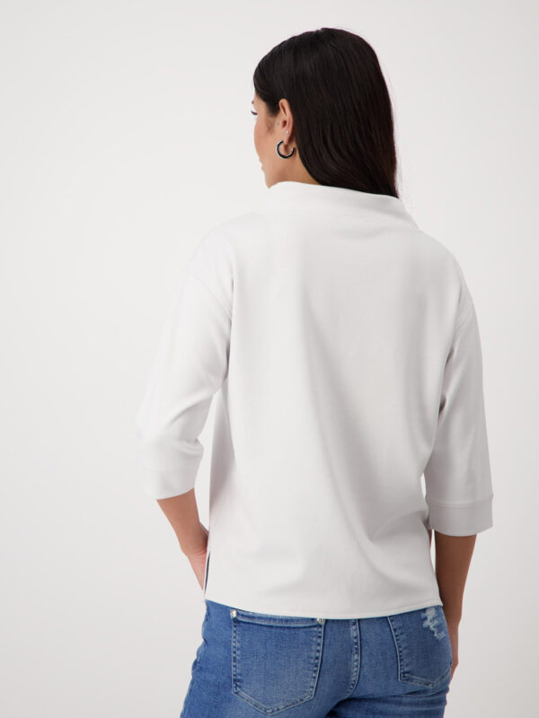 Sudadera con mangas 3/4 gris perla - MONARI - Imagen 5