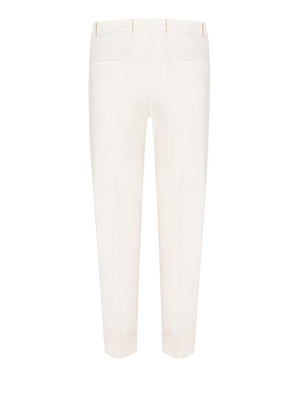 Pantalón tobillero lino crema Summer Krystal - CAMBIO - Imagen 4