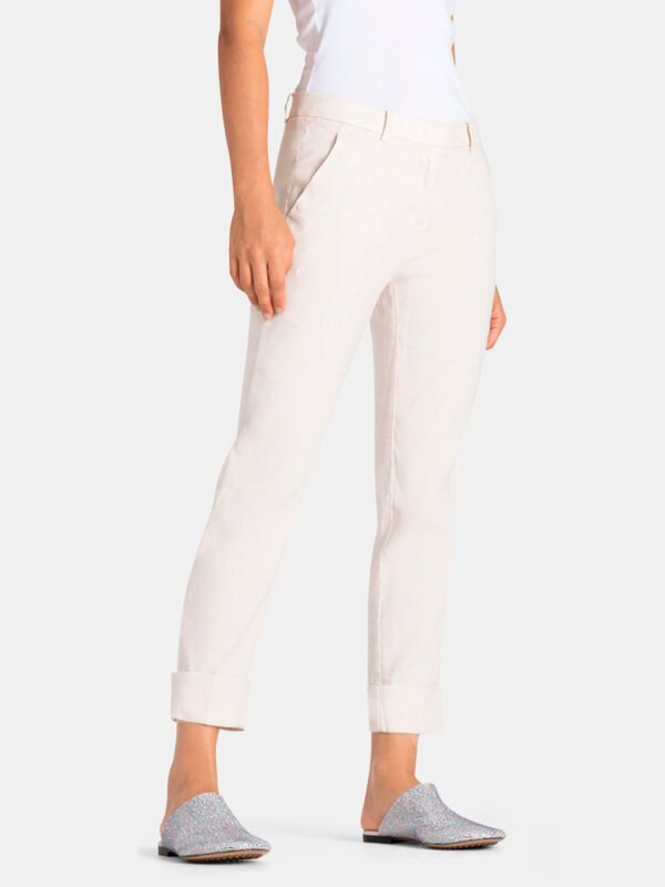 Pantalón tobillero lino crema Summer Krystal - CAMBIO