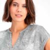 Camiseta elegante estampado plateado - MONARI - Imagen 3