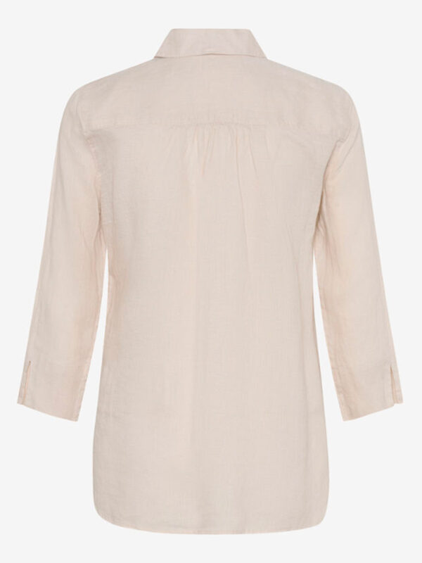 Blusa de lino manga 3/4 arena VICKI - BRAX - Imagen 2