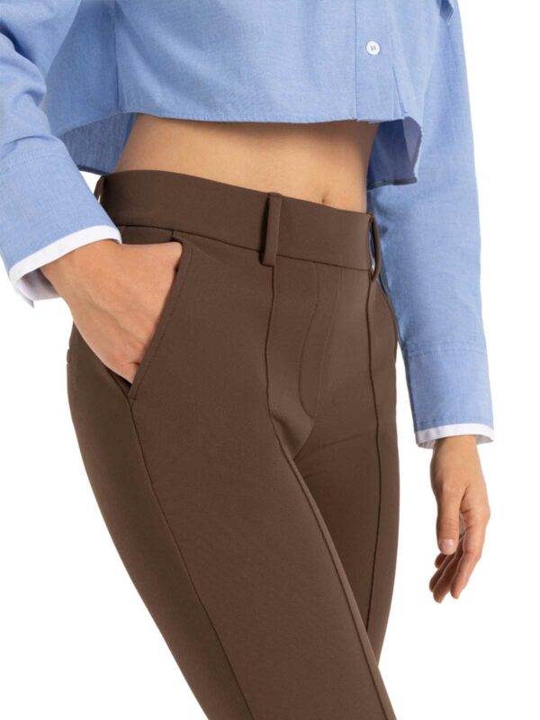 Pantalón campana marrón con nervio FRANÇOIS - CAMBIO - Imagen 3