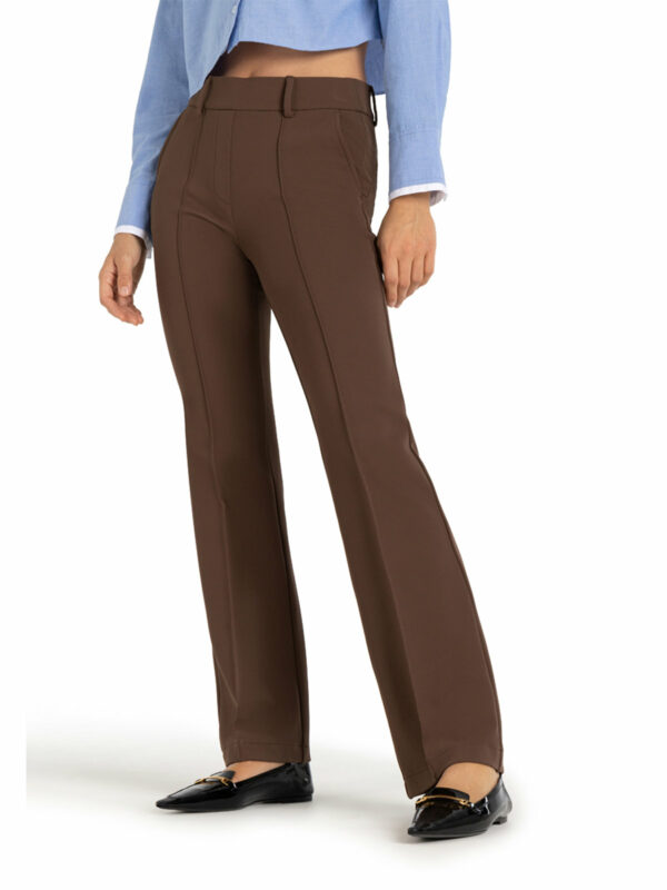 Pantalón campana marrón con nervio FRANÇOIS - CAMBIO