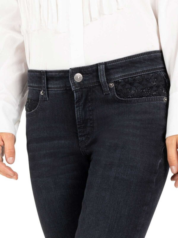 Jeans tobillero ajustado negro PIPER SHORT - CAMBIO - Imagen 2