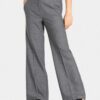 Pantalón campana con nervio gris medio AMELIE - CAMBIO