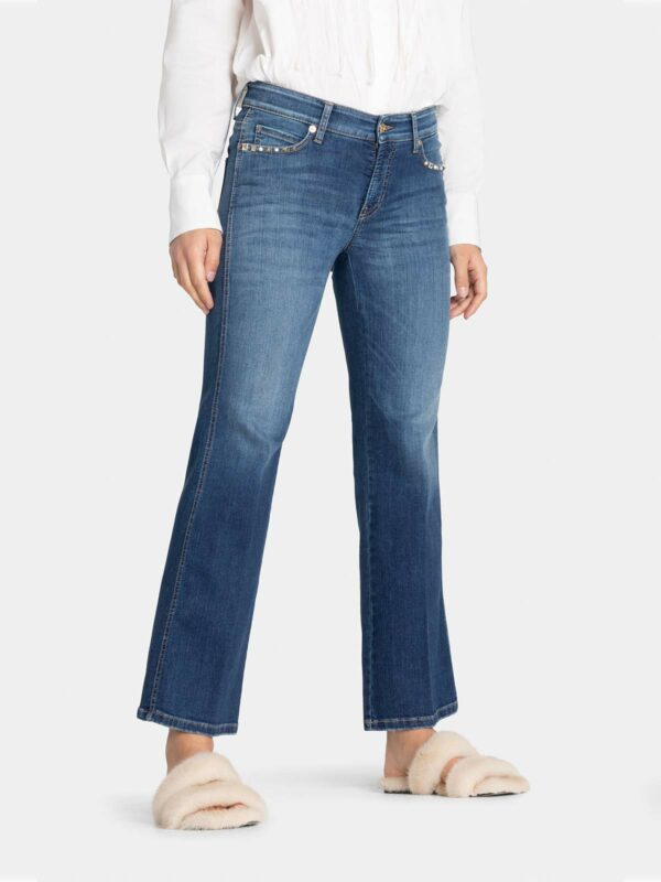 Jeans acampanados azul FRANCESCA- CAMBIO