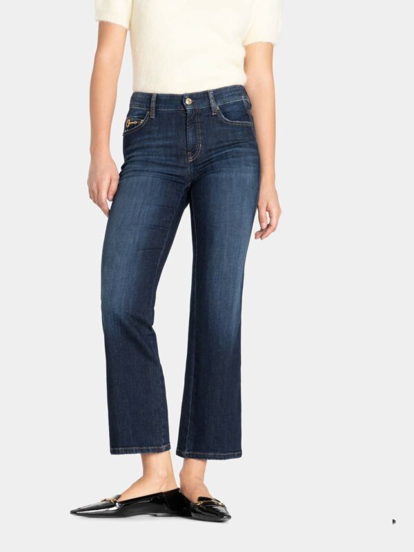 Jeans tobillero campana azul FRANCESCA - CAMBIO - Imagen 2