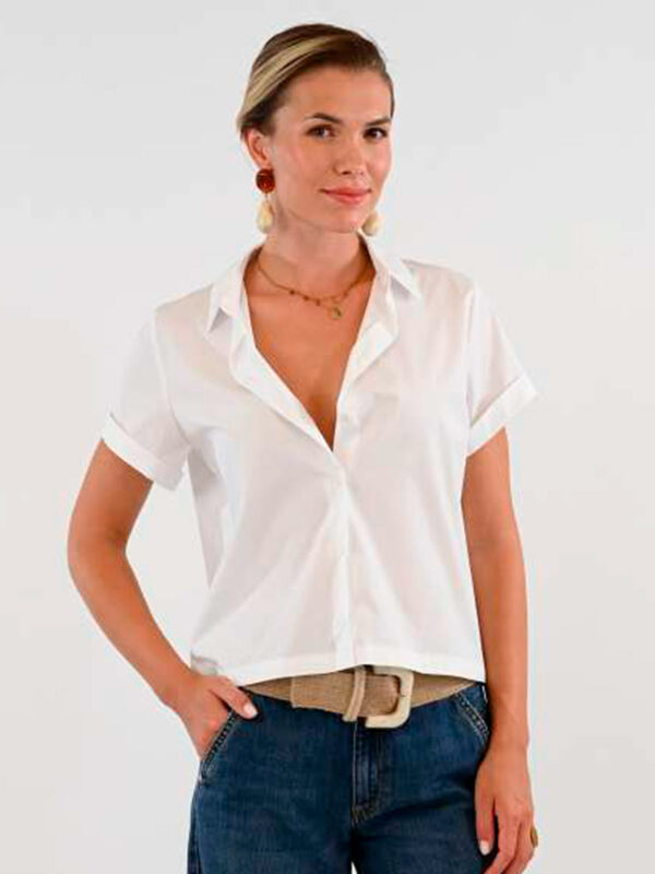 Blusa blanca ZEN - TROVELS - Imagen 2