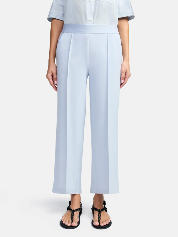 Pantalón tobillero culotte azul cielo CAMERON - CAMBIO