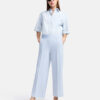 Pantalón tobillero culotte azul cielo CAMERON - CAMBIO - Imagen 2