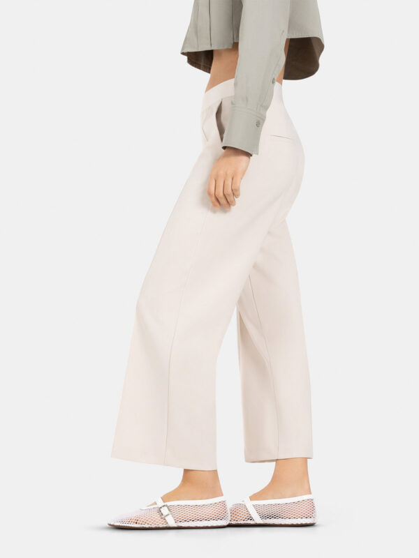 Pantalón tobillero culotte beige CAMERON - CAMBIO - Imagen 2