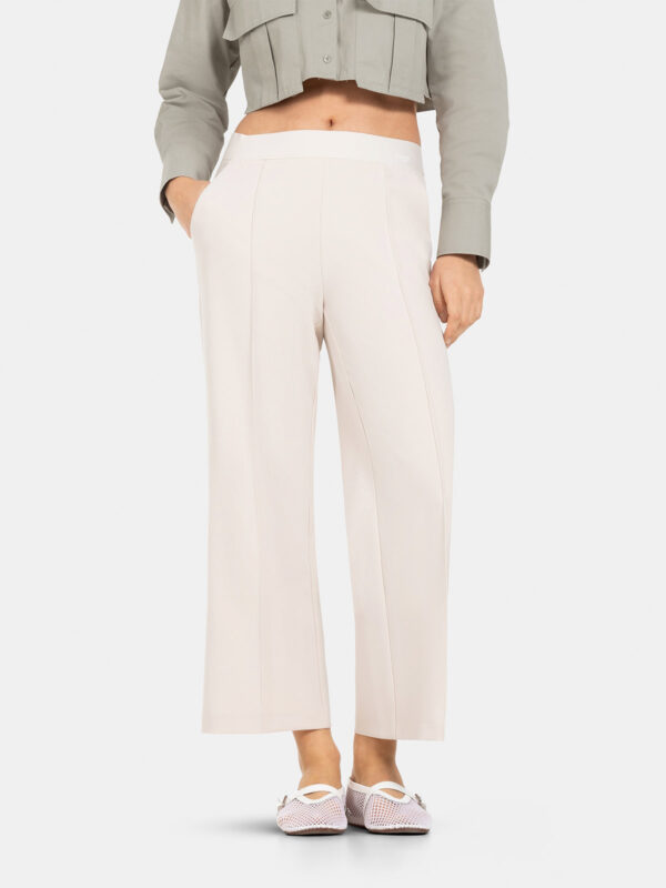 Pantalón tobillero culotte beige CAMERON - CAMBIO