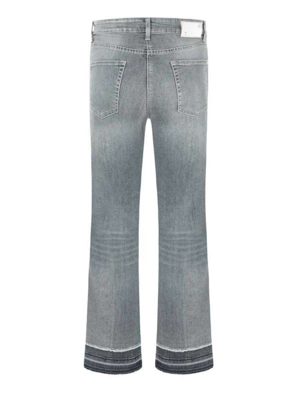 Jeans tobillero gris con detalle en bajos FRANCESCA - CAMBIO - Imagen 2