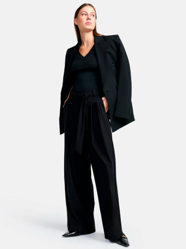 Pantalón ancho negro ANNY JOGG - CAMBIO - Imagen 4