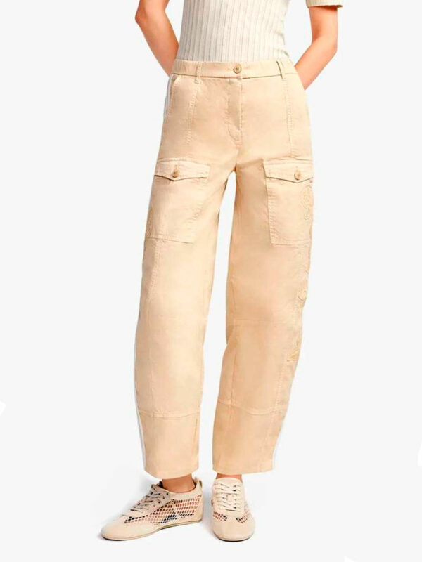 Pantalón chino tobillero arena ORANGE - CAMBIO