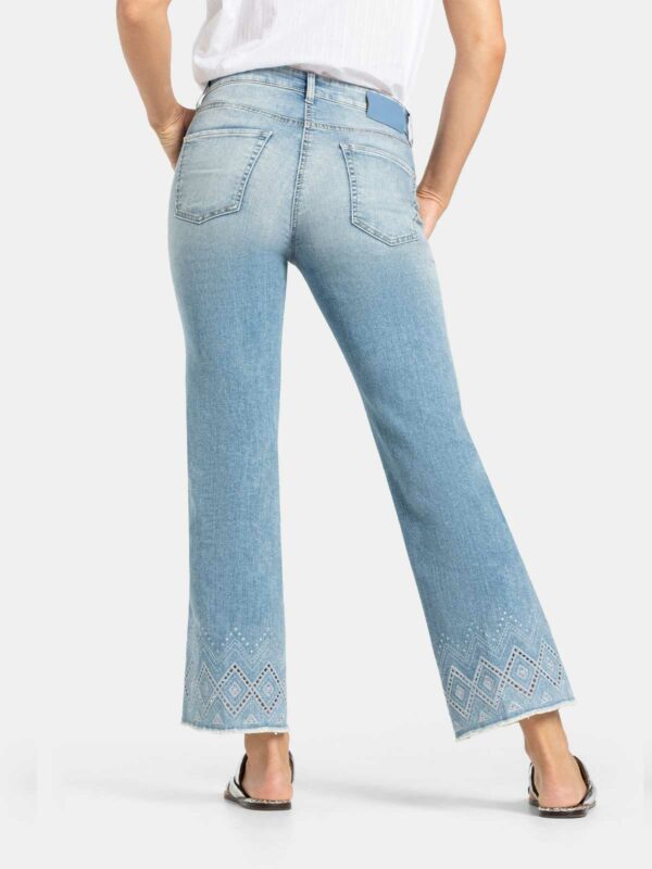 Jeans azul tobillero detalle en bajos FRANCESCA - CAMBIO - Imagen 3