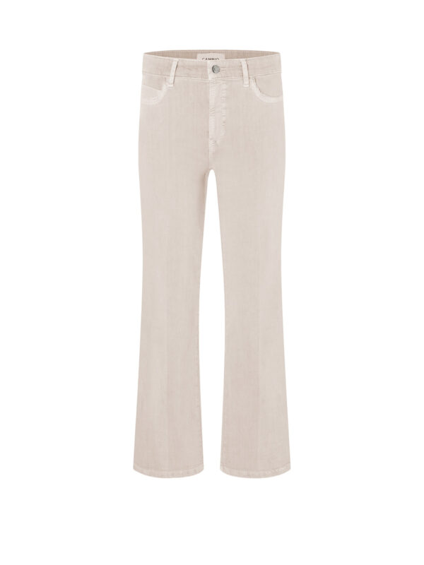 Jeans tobillero campana beige FRANCESCA - CAMBIO