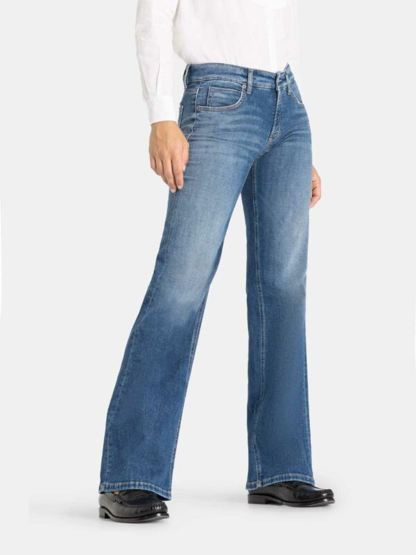 Jeans azul campana TESS WIDE LEG - CAMBIO