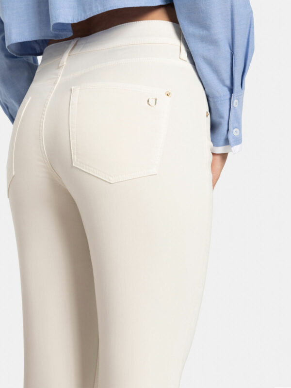 Pantalón tobillero crema PIPER CROPPED SEAM - CAMBIO - Imagen 3
