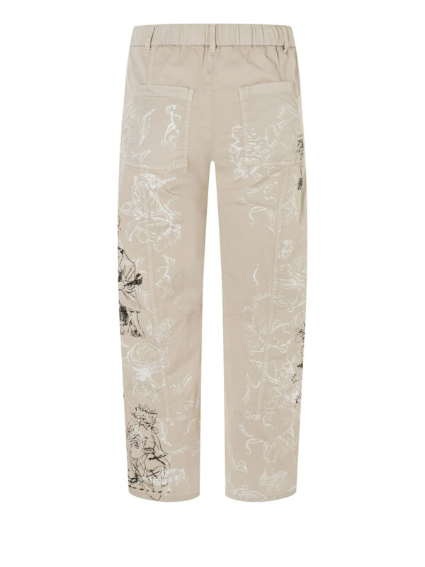 Pantalón estampado chino beige ORANGE - CAMBIO - Imagen 2