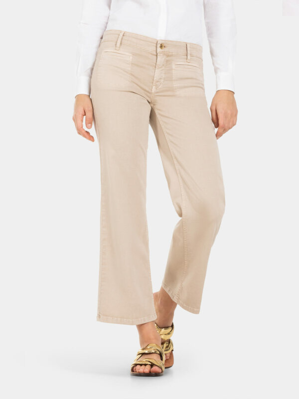 Pantalón campana arena TESS CROPPED - CAMBIO