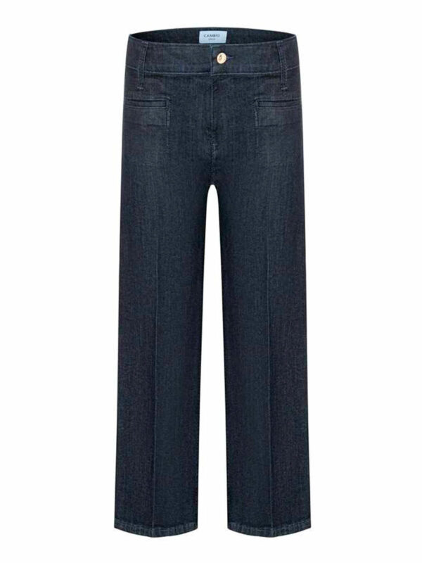 Jeans tobillero azul con nervio  TESS CROPPED - CAMBIO