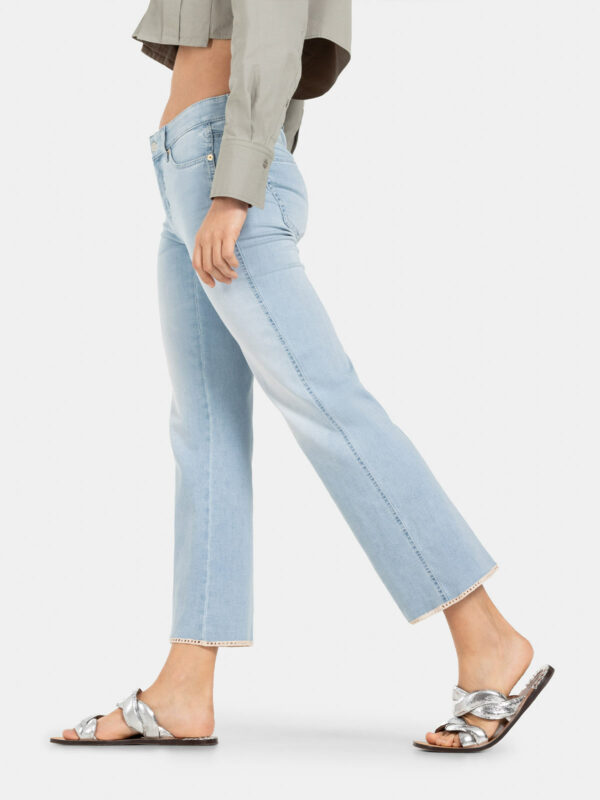 Jeans tobillero azul con detalle en bajos FRANCESCA - CAMBIO - Imagen 3