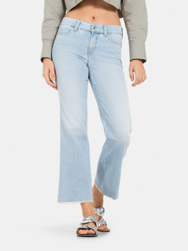 Jeans tobillero azul con detalle en bajos FRANCESCA - CAMBIO