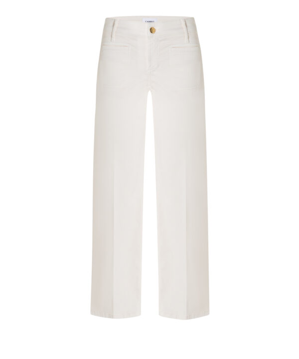 Pantalón campana crema TESS CROPPED - CAMBIO