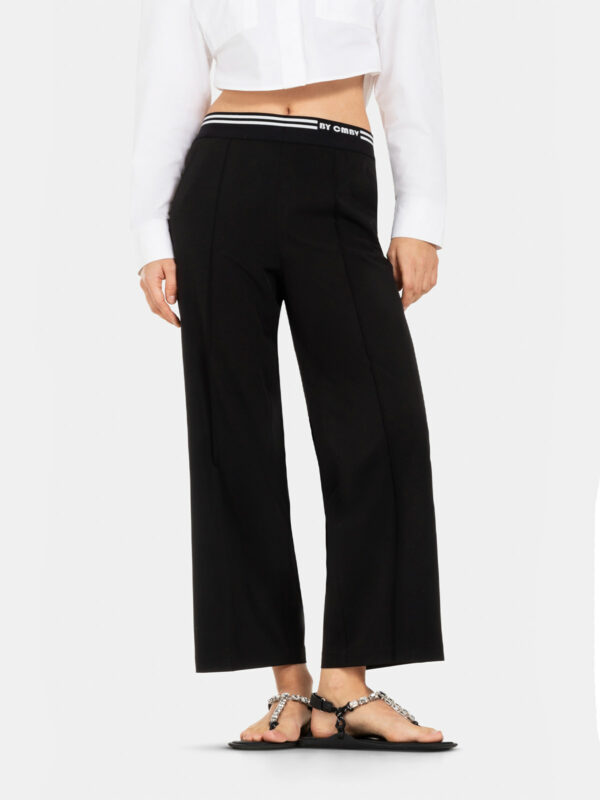 Pantalón tobillero ancho negro CAMERON - CAMBIO