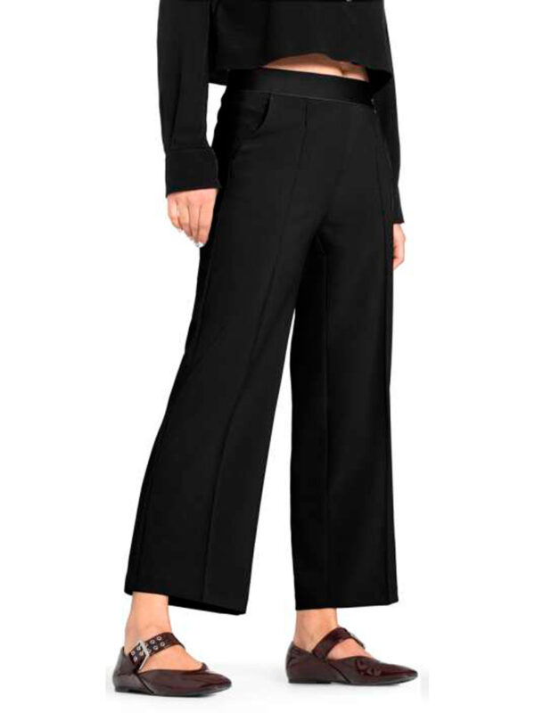 Pantalón tobillero culotte negro CAMERON - CAMBIO