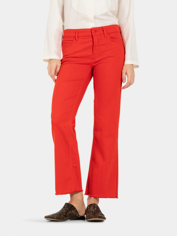 Jeans tobillero acampanado coral FRANCESCA - CAMBIO