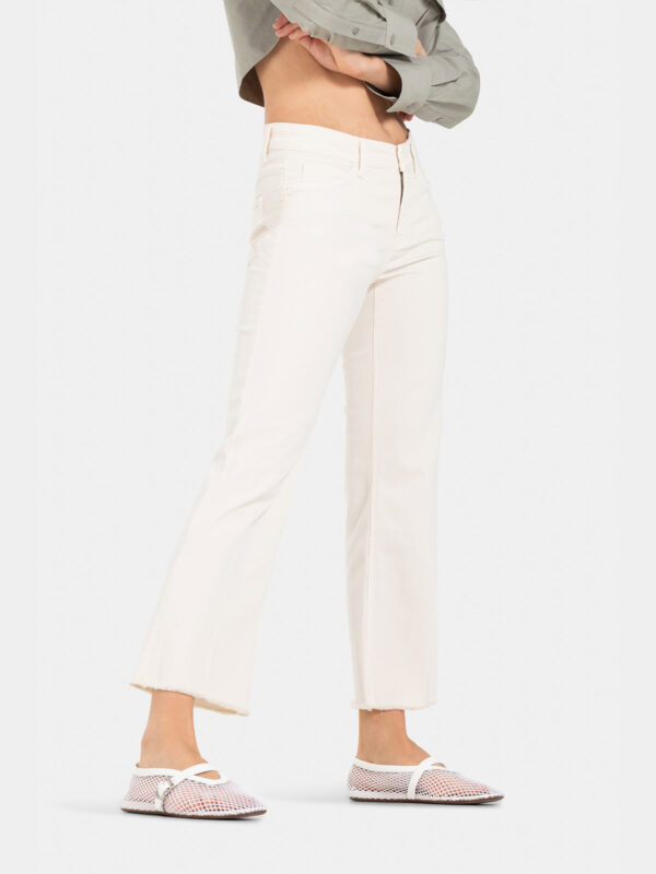 Jeans tobillero acampanado beige FRANCESCA - CAMBIO - Imagen 2