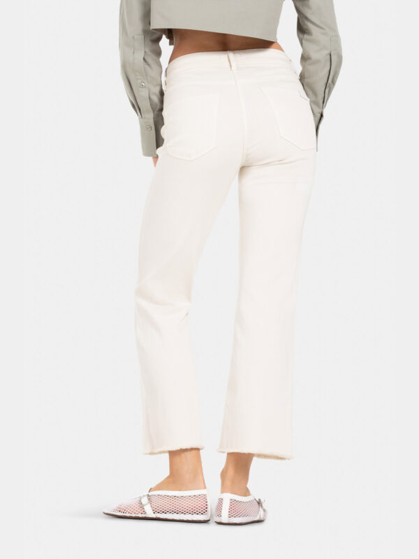 Jeans tobillero acampanado beige FRANCESCA - CAMBIO - Imagen 3