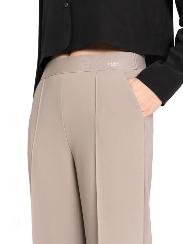 Pantalón tobillero culotte visón CAMERON - CAMBIO - Imagen 4