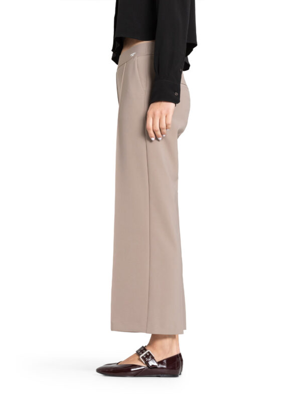 Pantalón tobillero culotte visón CAMERON - CAMBIO - Imagen 3