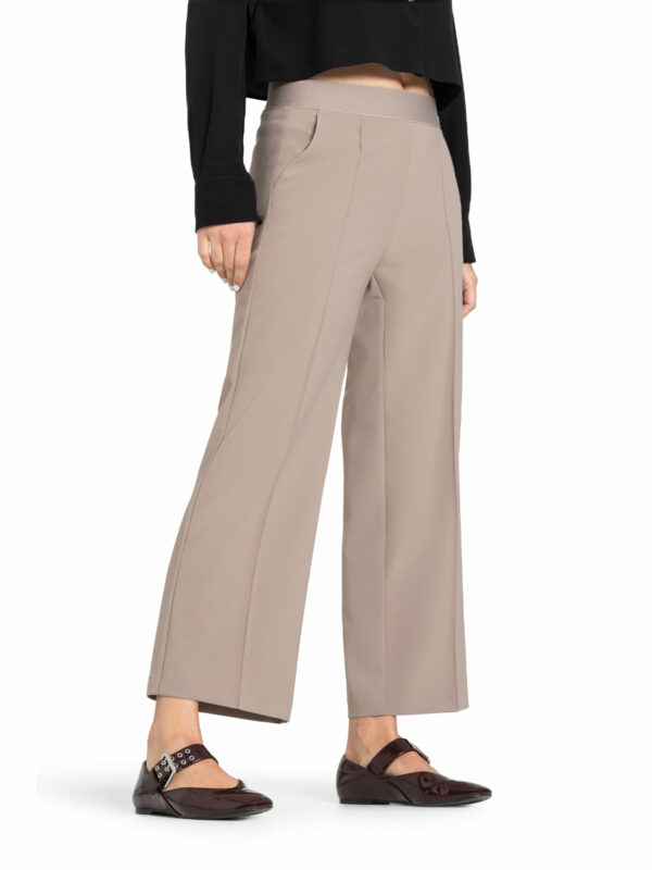 Pantalón tobillero culotte visón CAMERON - CAMBIO