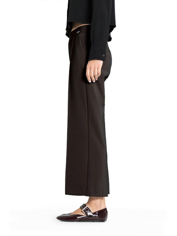 Pantalón tobillero culotte marrón CAMERON - CAMBIO - Imagen 2