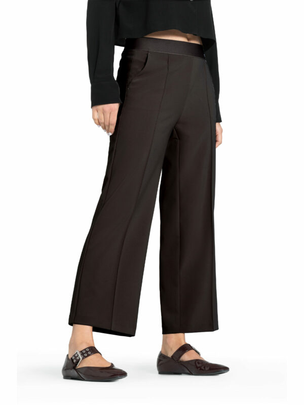 Pantalón tobillero culotte marrón CAMERON - CAMBIO
