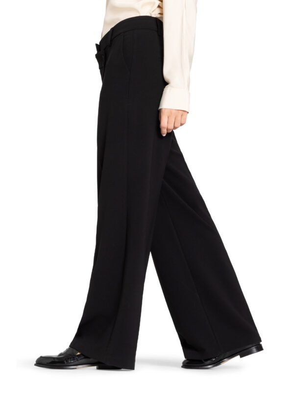 Pantalón ancho negro ANAIS WRAP FRONT- CAMBIO - Imagen 3