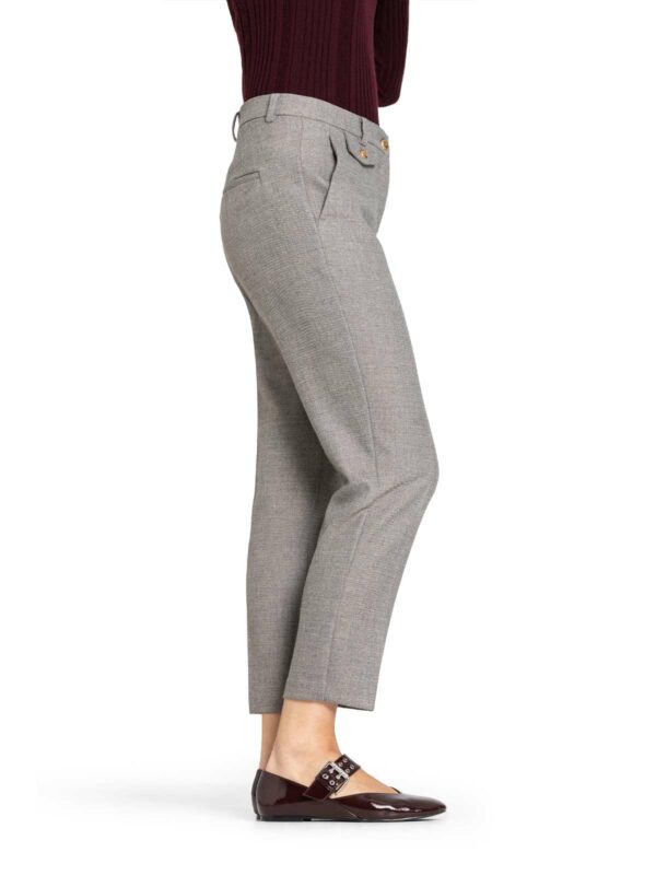 Pantalón tobillero con nervio gris KRYSTAL FLAP - CAMBIO - Imagen 2