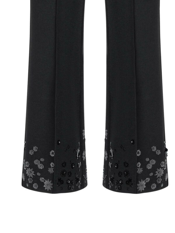 Pantalón tobillero negro detalle en bajos FRANCOISE CROPPED - CAMBIO - Imagen 2