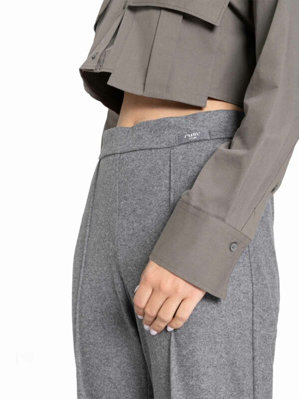 Pantalón culotte con nervio gris medio CAMERON - CAMBIO - Imagen 4