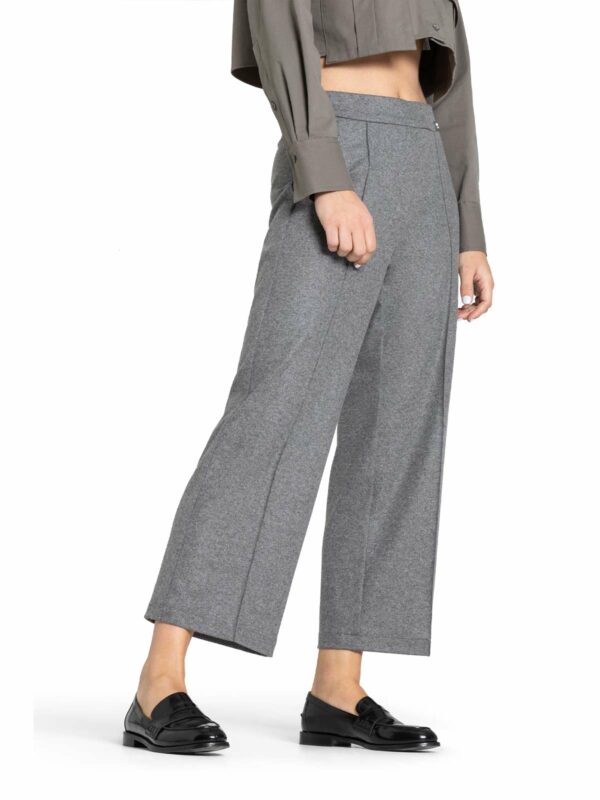 Pantalón culotte con nervio gris medio CAMERON - CAMBIO