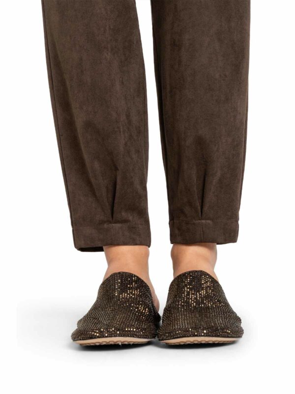 Pantalón tobillero marrón KISS PLEAT - CAMBIO - Imagen 6
