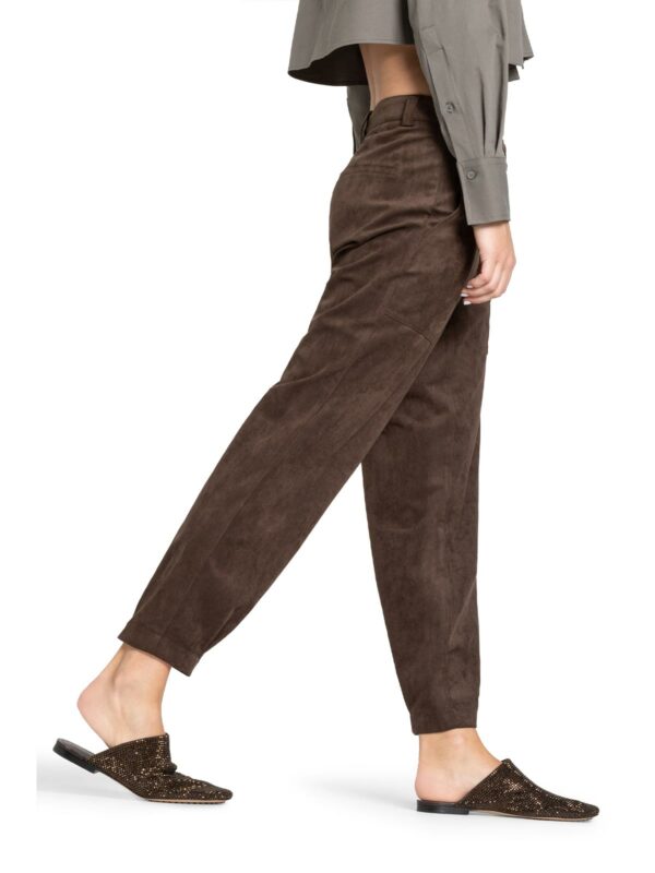 Pantalón tobillero marrón KISS PLEAT - CAMBIO - Imagen 3